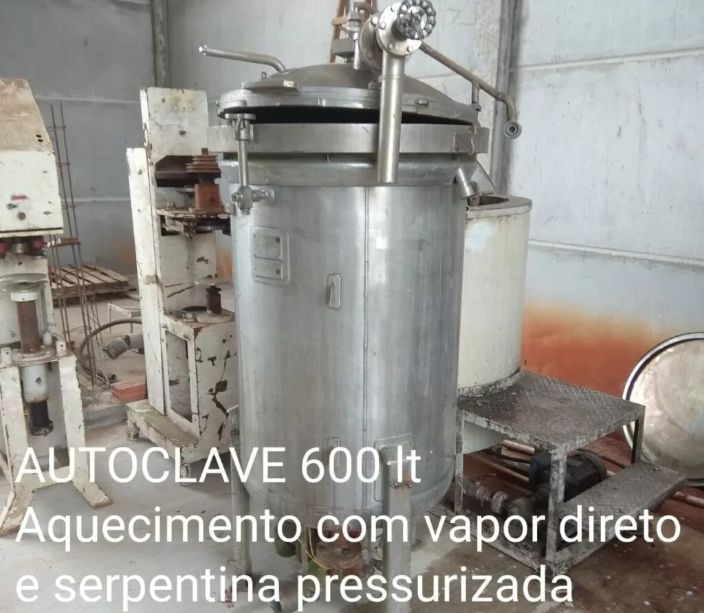 Autoclave inox industrial vertical Vapor