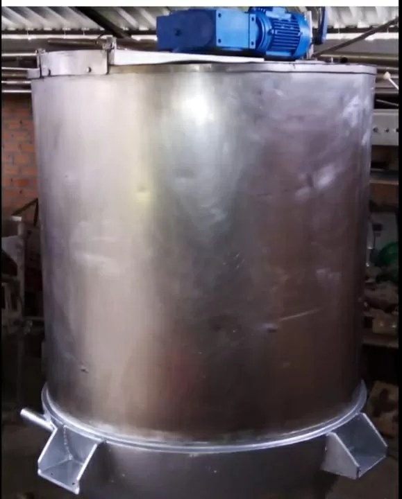 Tacho cozimento Cozinhador Tanque Vapor Inox Encamisado 1500k 2 Tacho cozimento Cozinhador Tanque Vapor Inox Encamisado 1500k 2